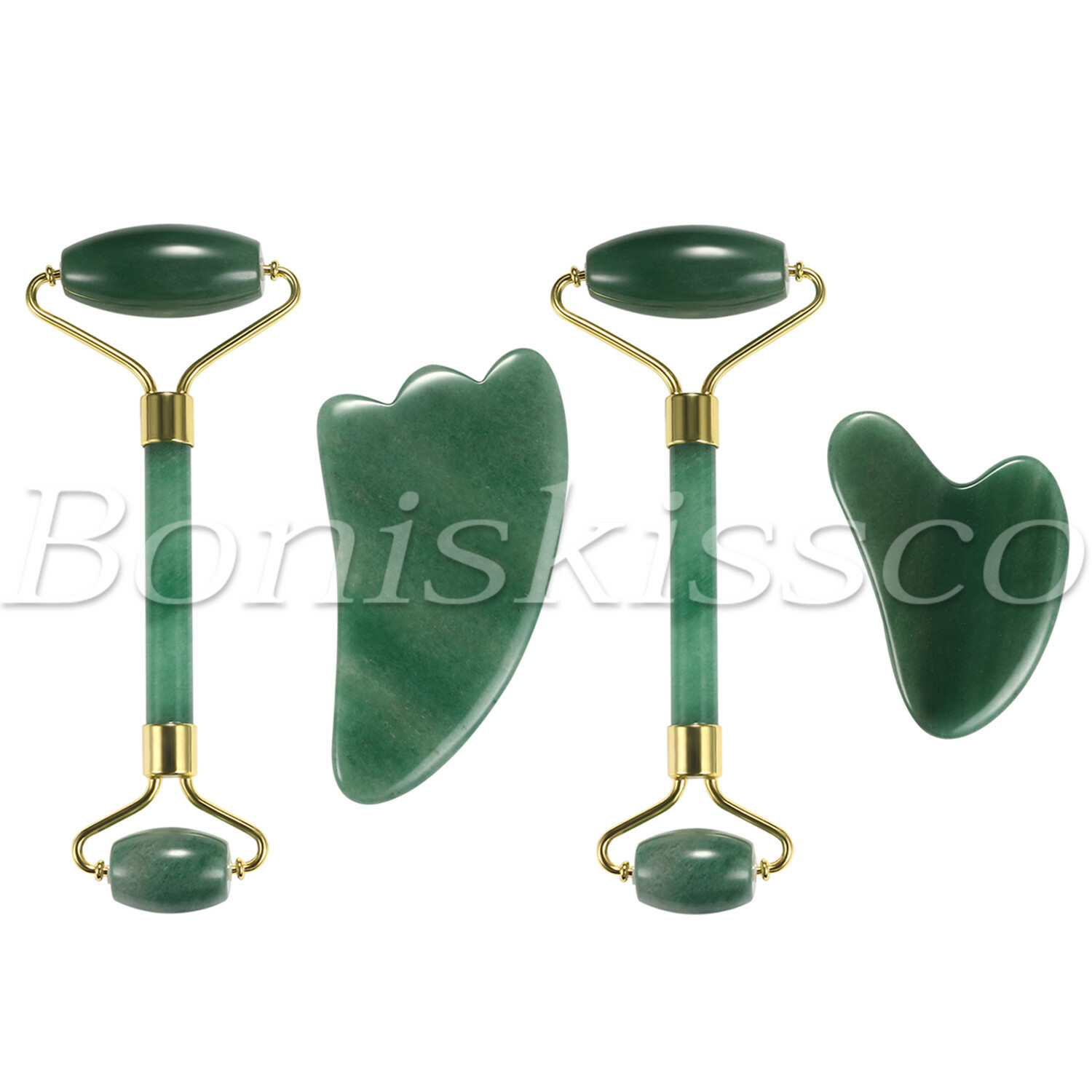 Natural Jade Guasha Facial Massage Jade Roller Face Body Massager Beauty Tools