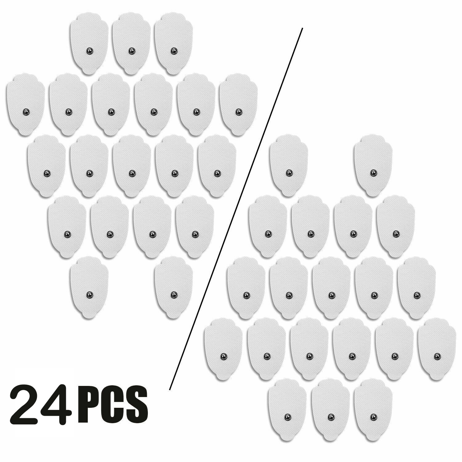 2026 High Quality 12/24 Pairs White Replacement Electrodes Pads Massage Therapy