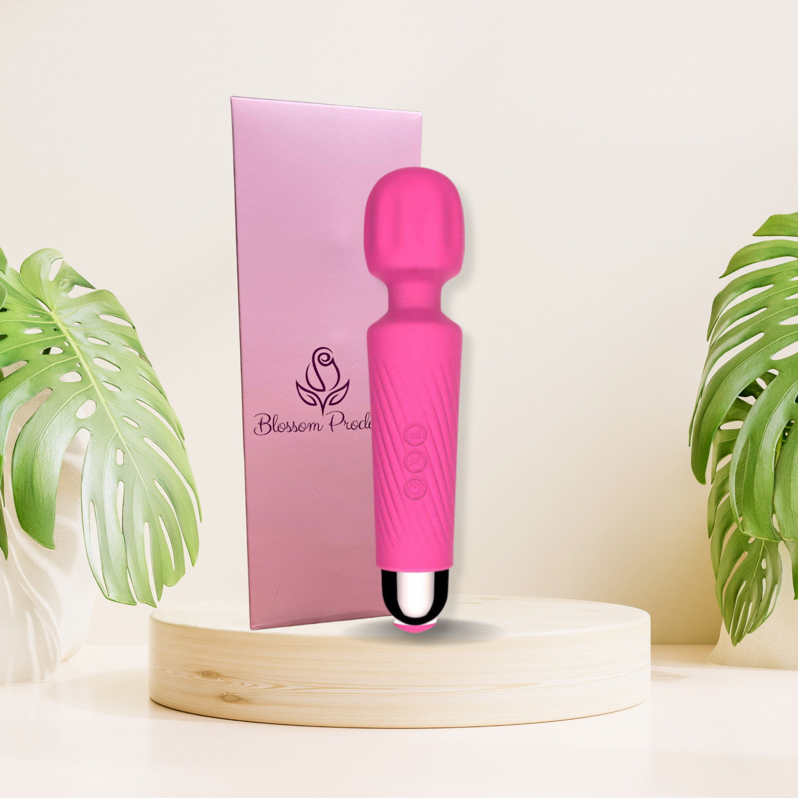 Women Vibrator Rechargeable Personal Wand Vibrates Massager-Waterproof & Quiet