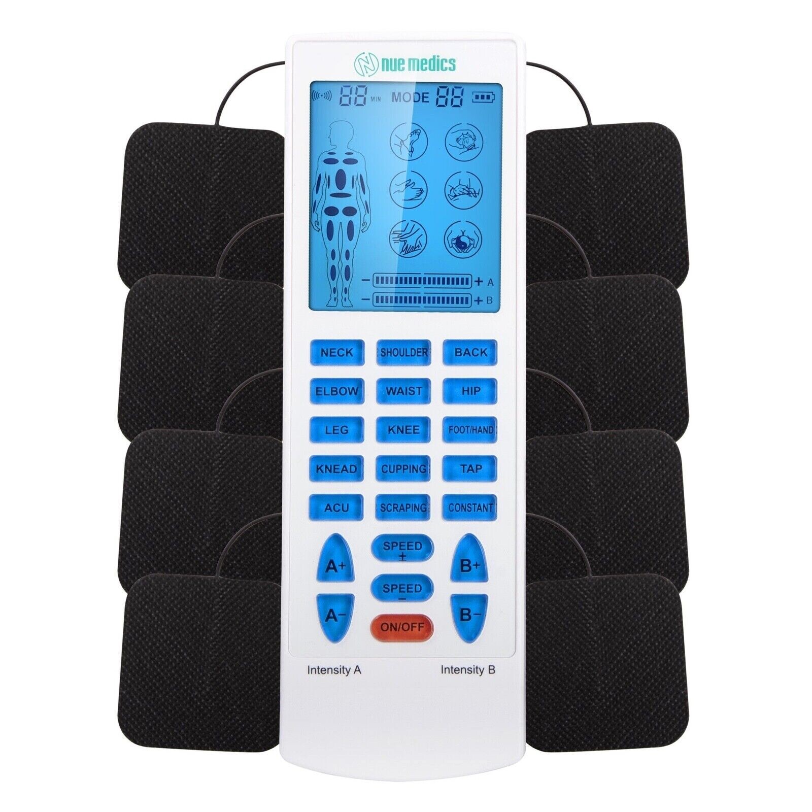 Tens Unit Muscle Stimulator Electronic Pulse Massager 4 Channel Device