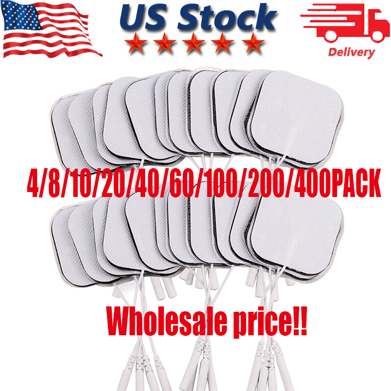 40 TENS Electrode Pads EMS Replacement Unit 7000 3000 2×2 Muscle Stimulator BULK