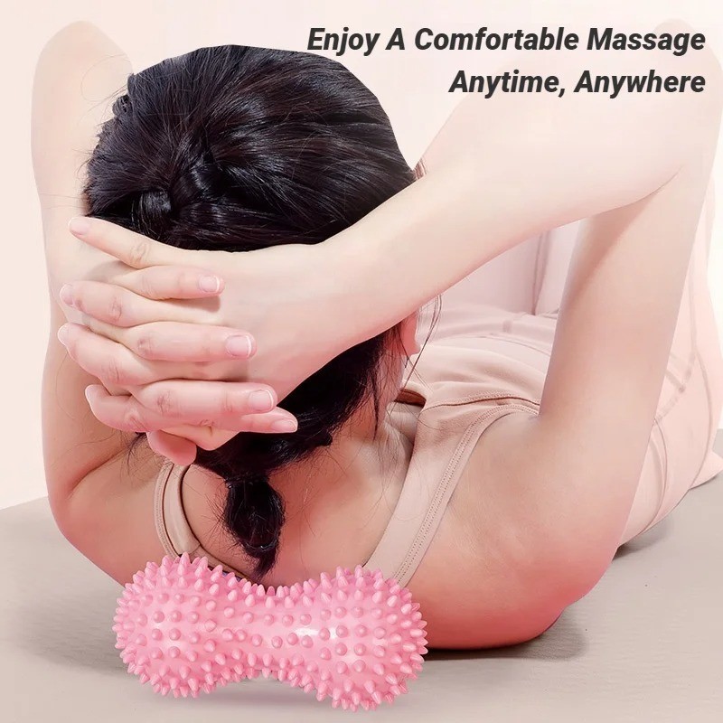 Pedimend Spiky Massage Peanut Shape Massage Roller for Muscle Relaxation