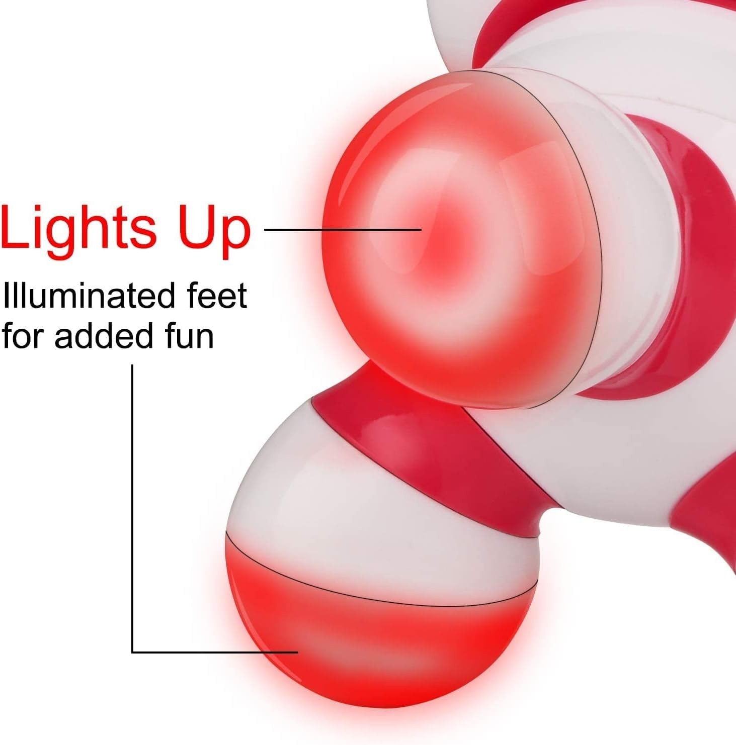 Mini Handheld Massager, Portable Vibrating Body Massager with LED Light for Hand