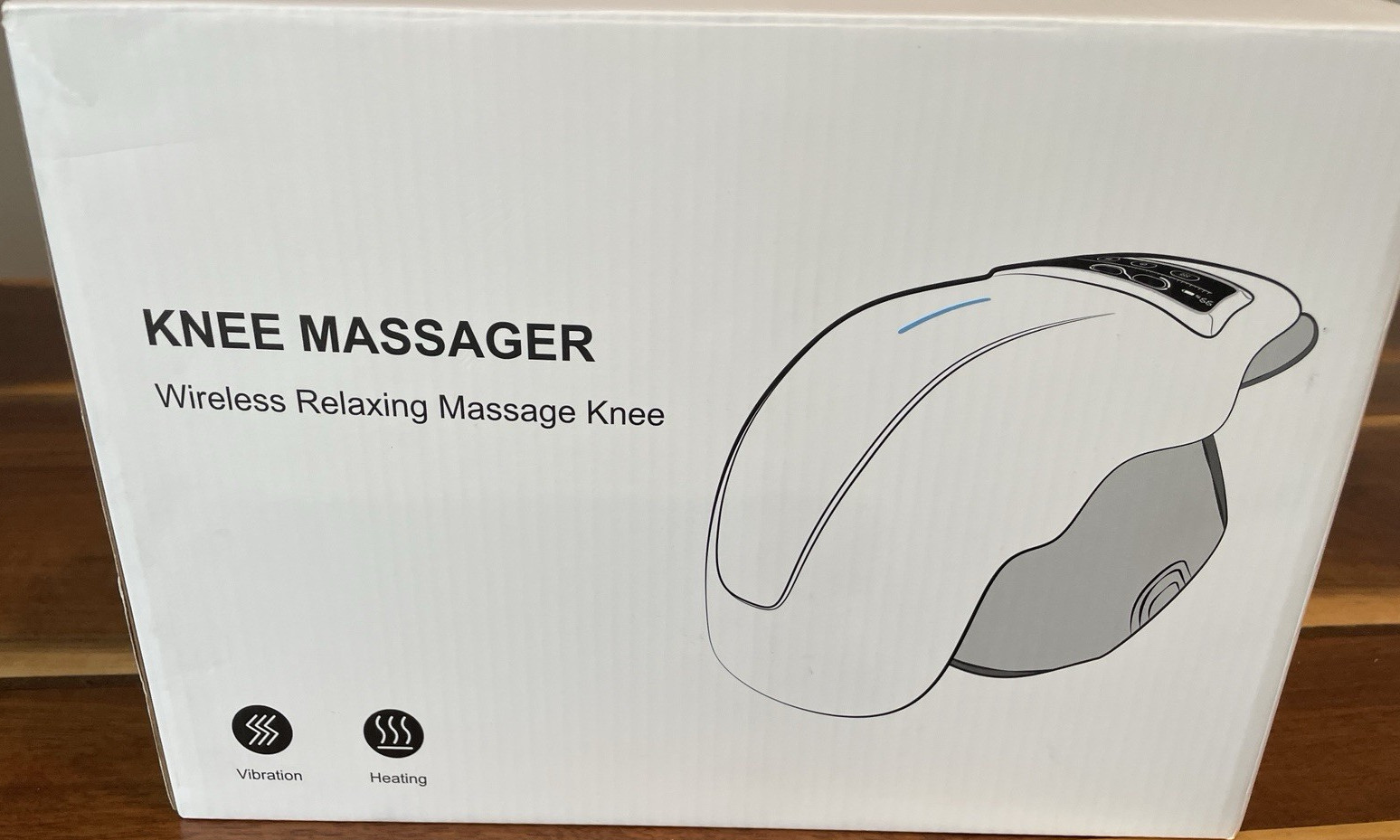 HX-118 Wireless Knee Massager with Heating & Vibration, USB Charging, Open Box
