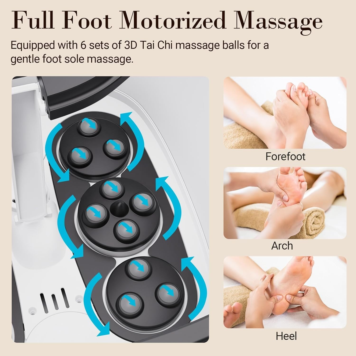 Foot Spa Bath Massager, Upgraded Foot Bath with Circulation Heat, Motorized S…
