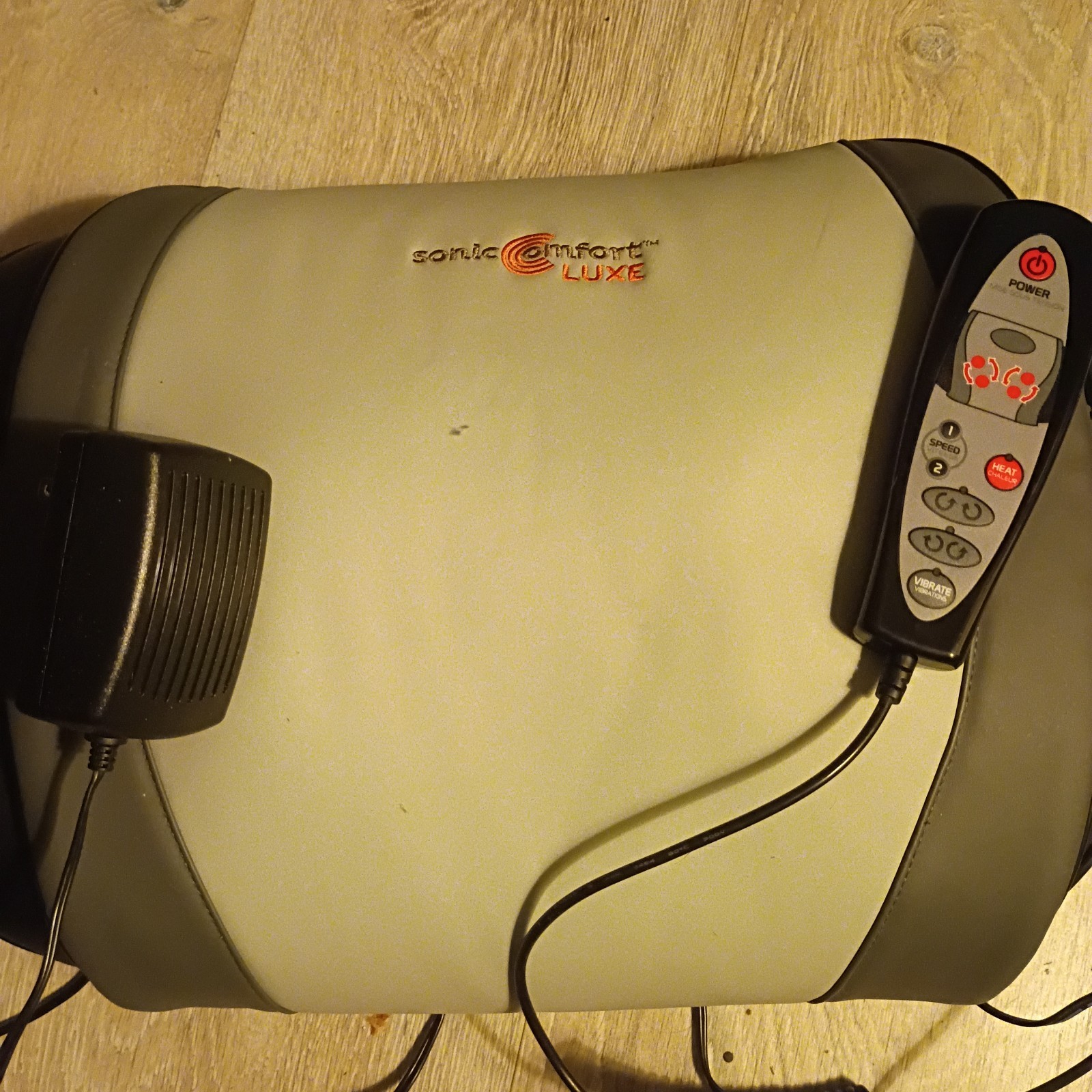 Sonic Comfort Luxe Back Body Massager Heat Remote Full Body Relief Tested