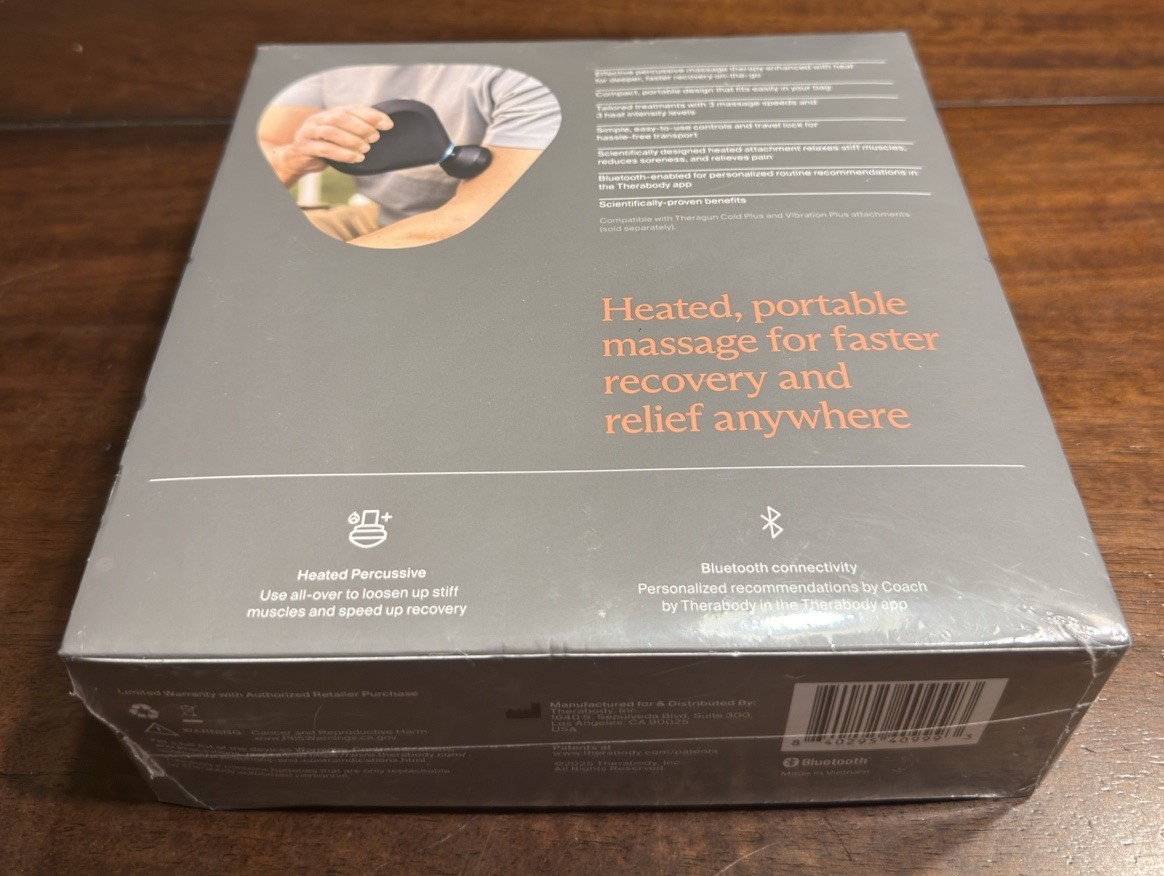 Therabody Theragun Mini Plus – PortableMassage Gun with Heat – NEW
