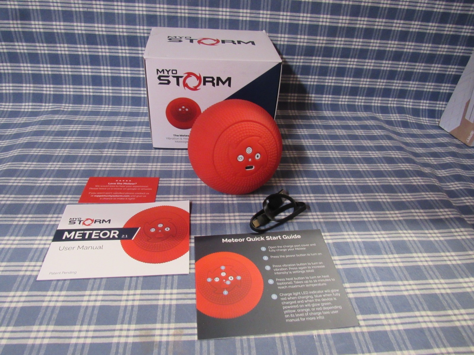 MyoStorm Meteor 2.0 Therapy Ball (Store Display See Video) FAST FREE SHIPPING.