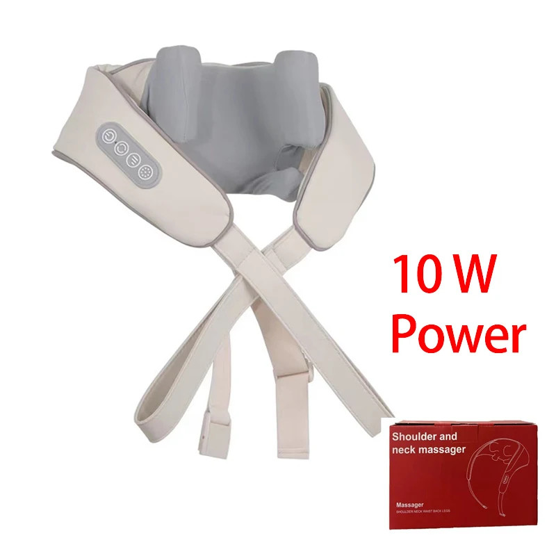 Shiatsu Neck and Shoulder Massager with LED Red Light Kneading Spine Back Muscle