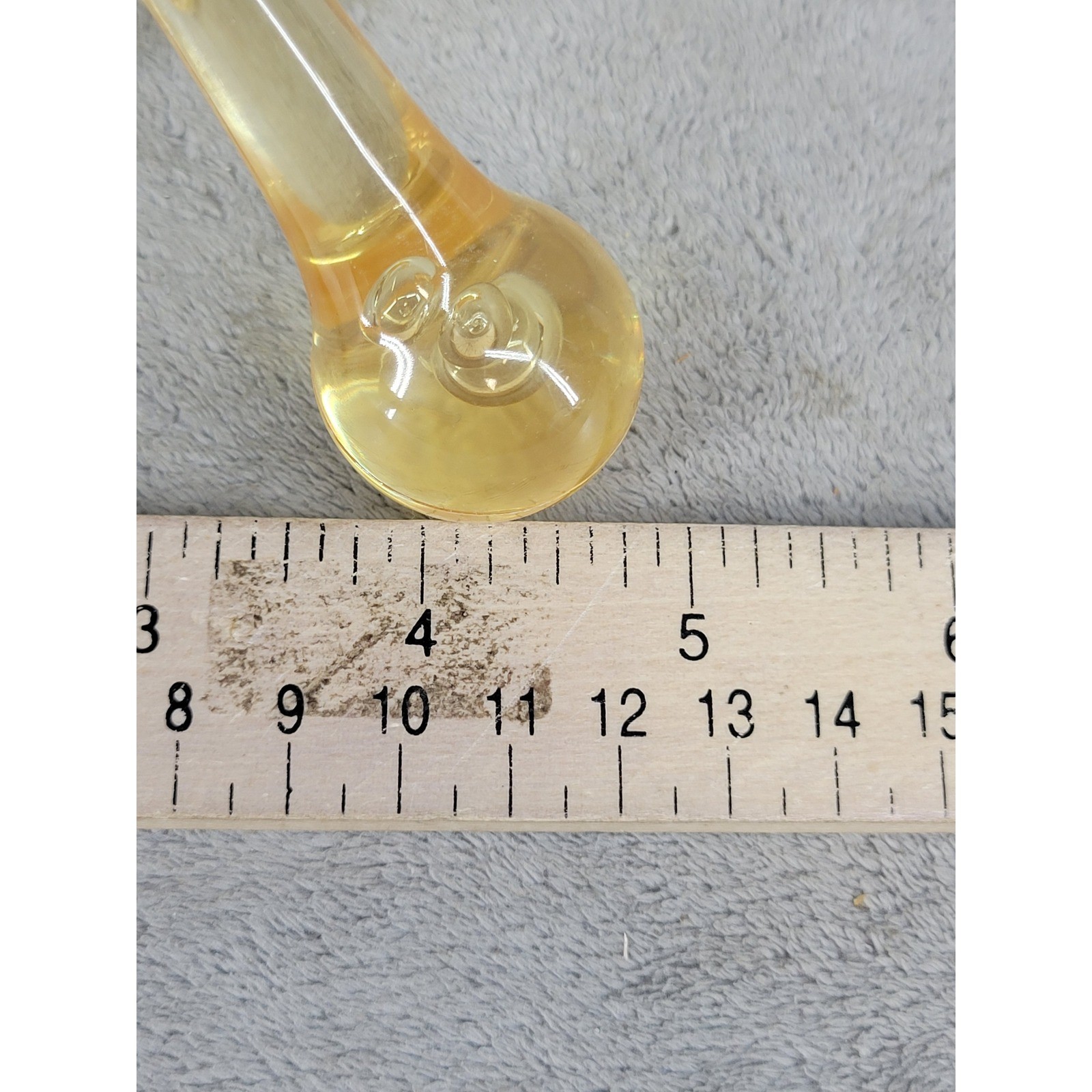 Amber Acrylic Quadruped Manual Handheld Deep Tissue Body Massager Tool Yellow