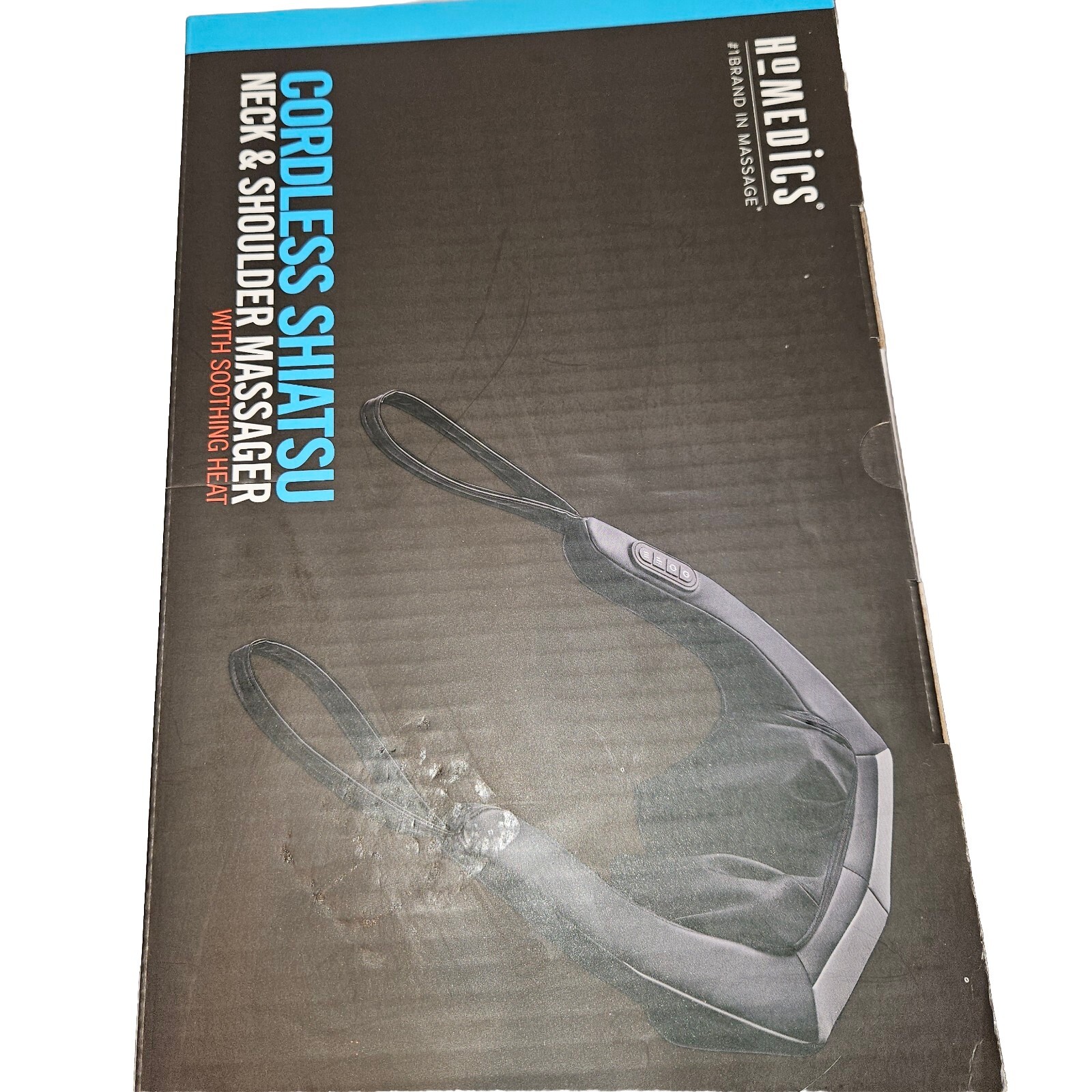 Cordless Shiatsu Neck & Shoulder Massager With Soothing Heat