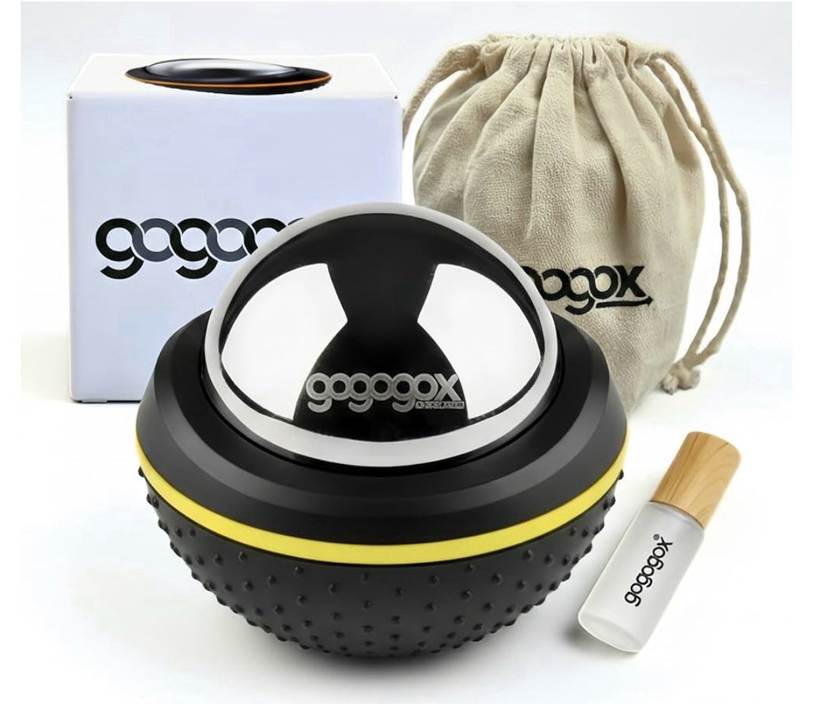 gogogox Cryosphere Hot/Cold Massage Roller Ball Manual Non-Slip 60mm Black