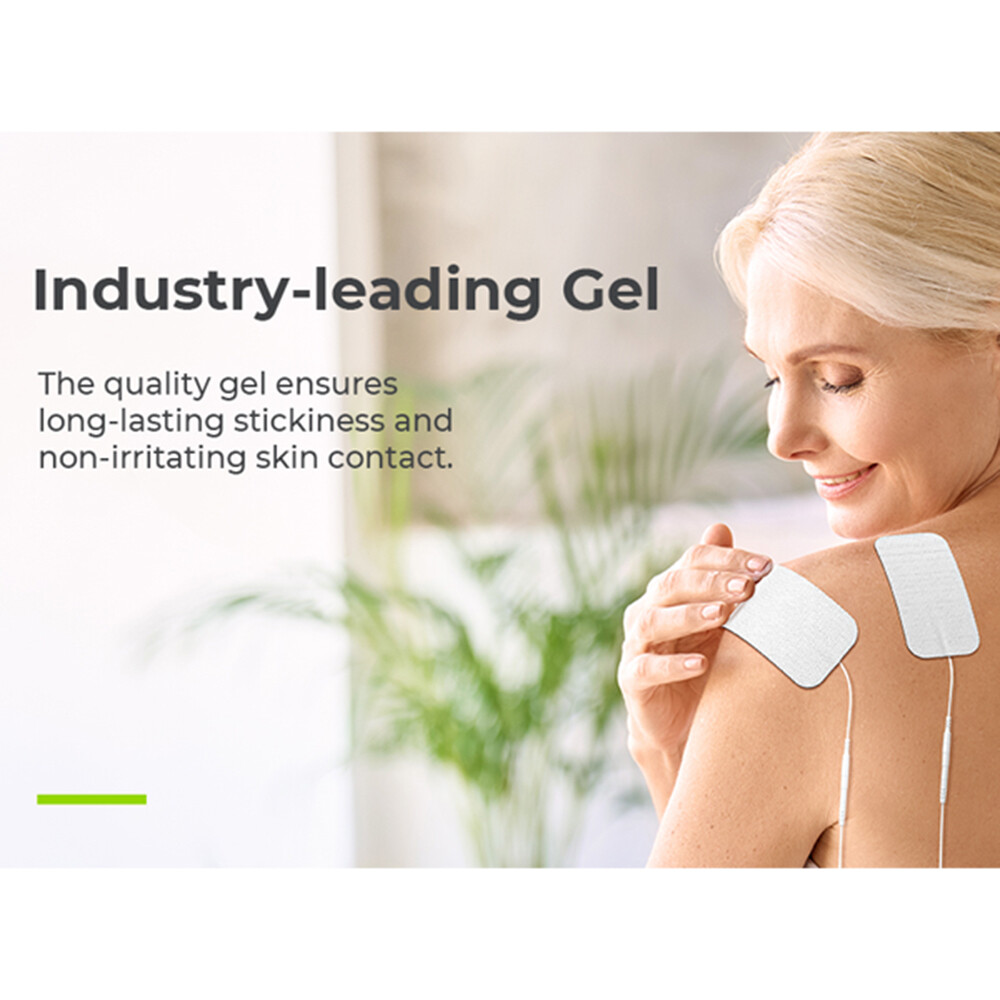 1/4x Tens Machine Electrode Pad Self-adhesive for Massagers Reusable Health Care