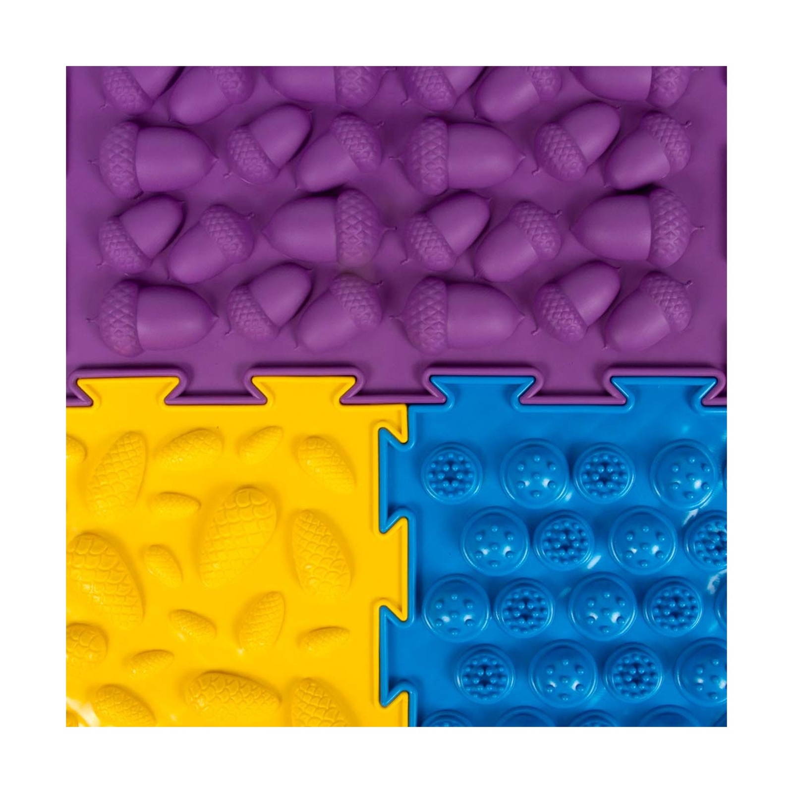 Rainbow Set of Sensory Mat Massage Game Mats for Kids Orthopedic Massage Puzz…