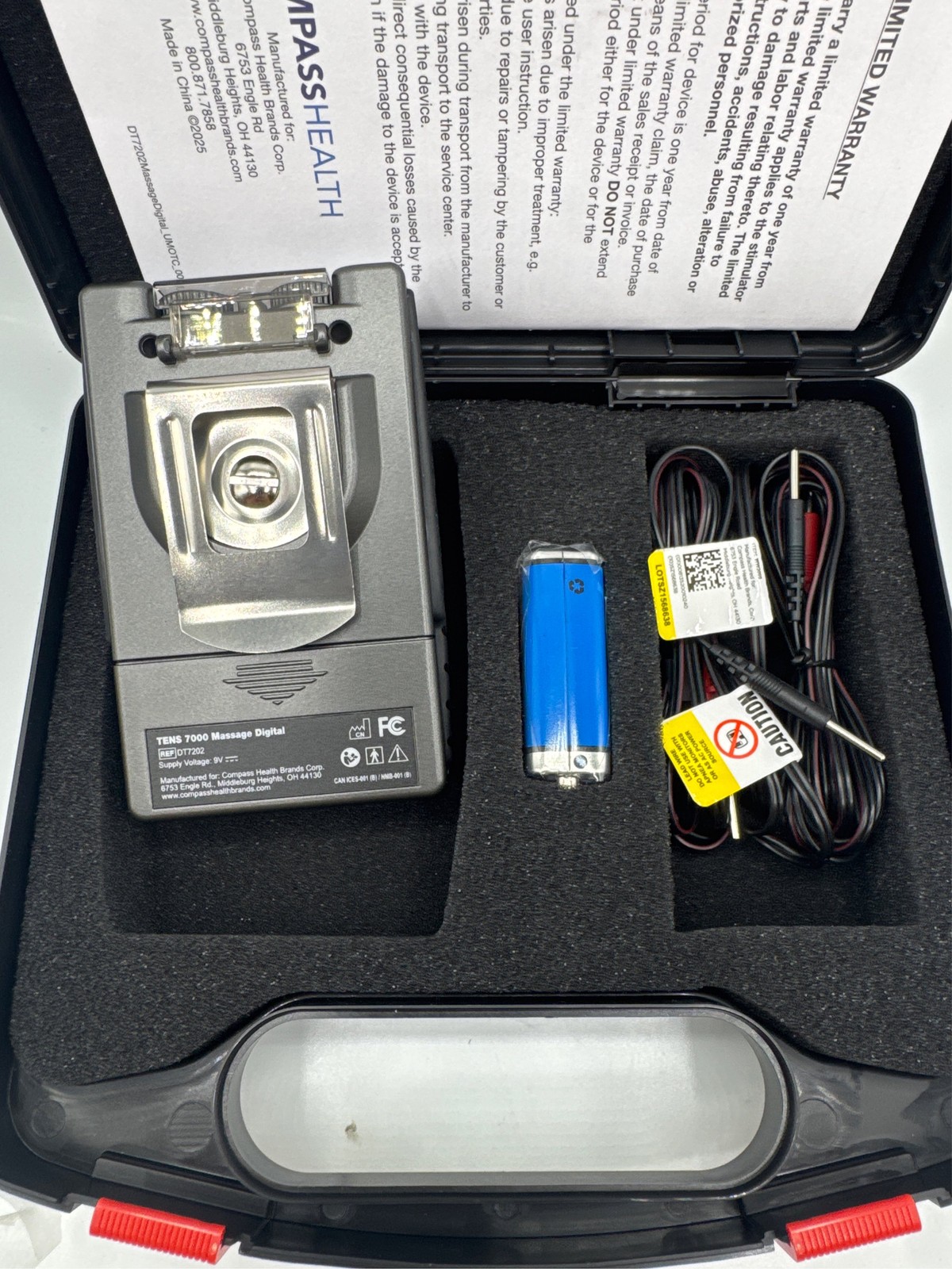 TENS 7000 Digital TENS Unit with Accessories – Muscle Stimulator Machine for Bac