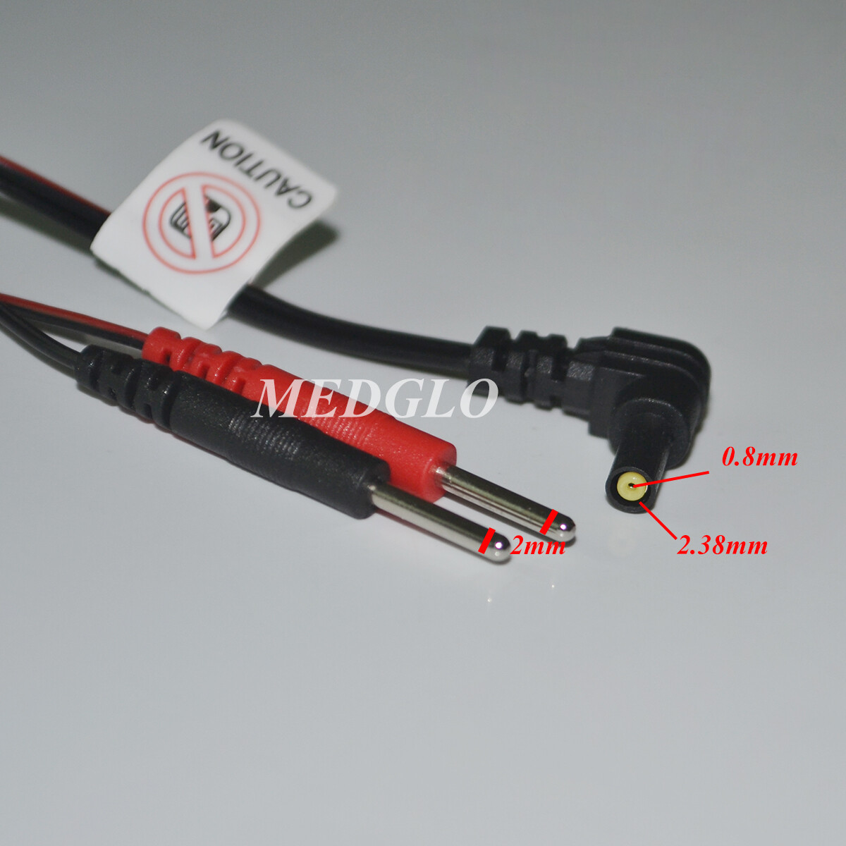 Replacement Electrode Lead Wires Connect Cables Pin 2mm For TENS 7000