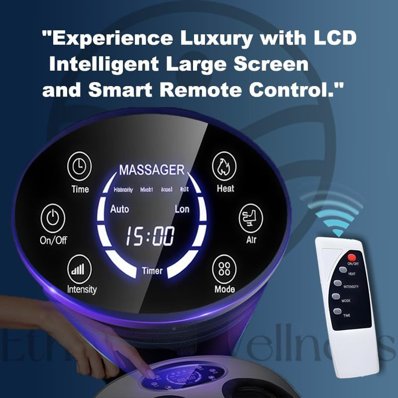 Shiatsu Foot Massager with Heat, Deep Kneading for Plantar Medium size, Black