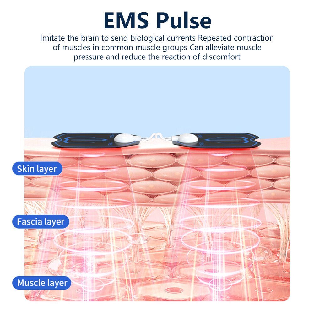 6 Modes Tens Unit Muscle Therapy Pain Relief Stimulator Machine Pulse Massager