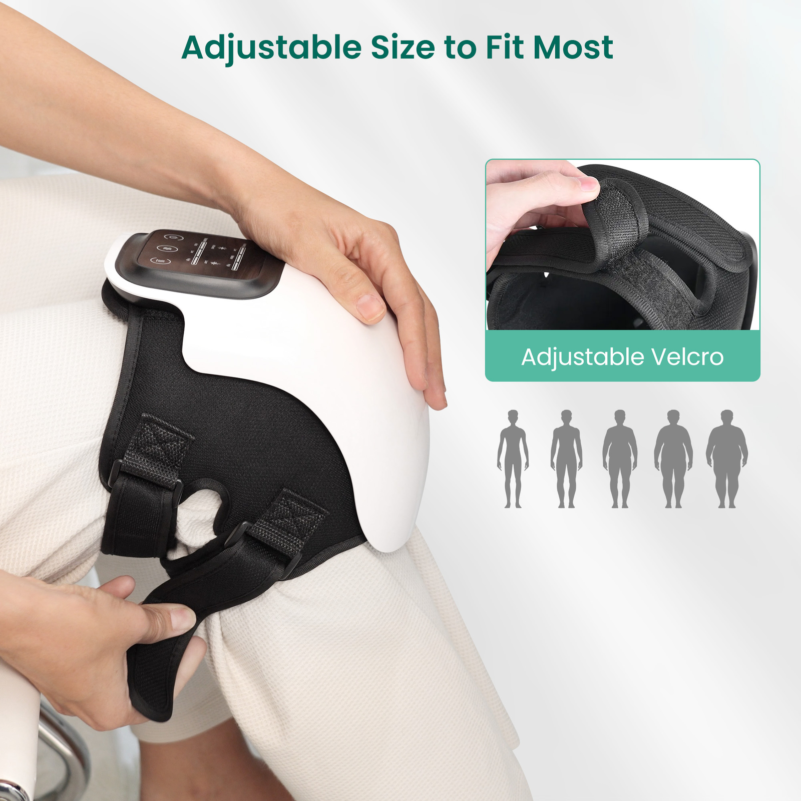 Snailax Knee Massager with Heat IR & LSR Light,3 Heating Levels & 3 Modes Relax