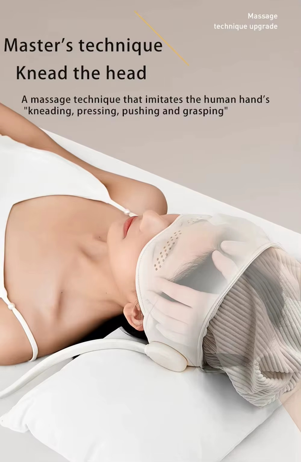 Air Pressure Head Massager Eye Massager Relaxation Eye Hot Compress Soft PVC