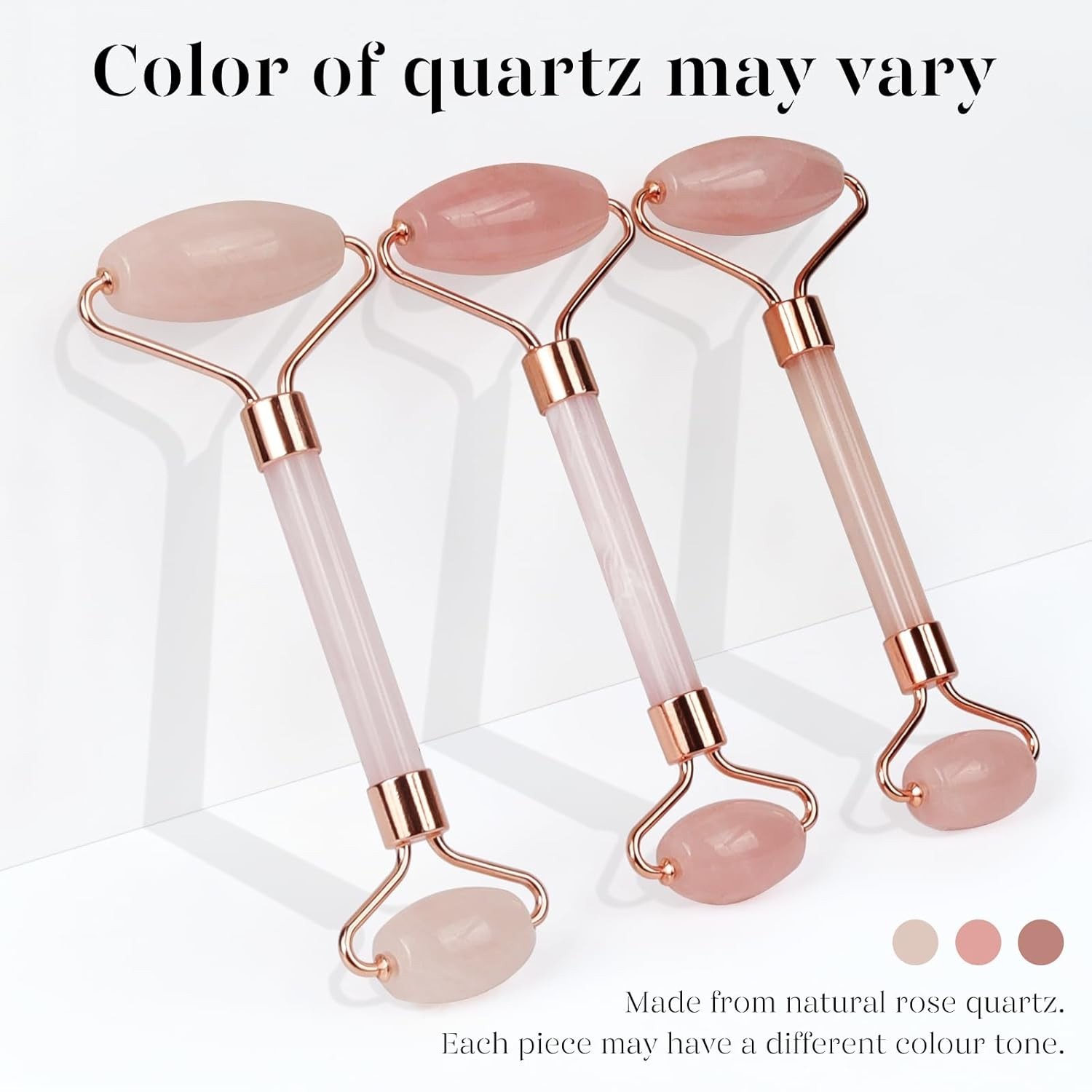 Elegant Rose Quartz Massager Set – Jade Roller & Gua Sha for All Skin