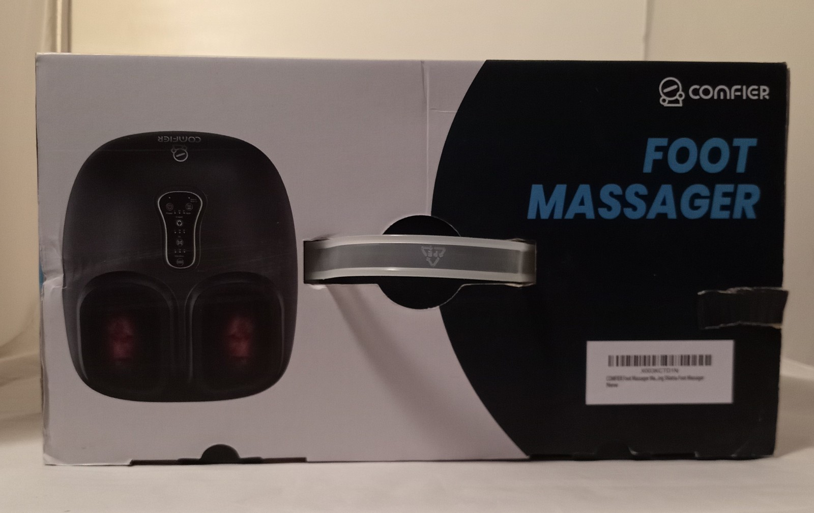 COMFIER 4 In 1 Foot Massager with Heat, Shiatsu, Vibration, Rolling Compression