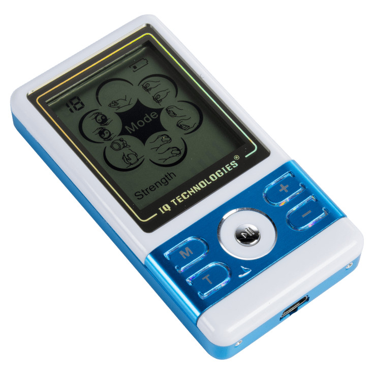 IQ Massager Mini 2 TENS & EMS Unit With Belt and Slippers – Blue