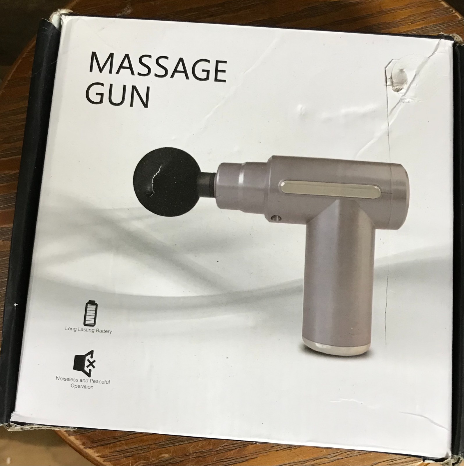 Deep Tissue Massage Gun – BX-720, Quiet & Rechargeable with 4 Heads (New)