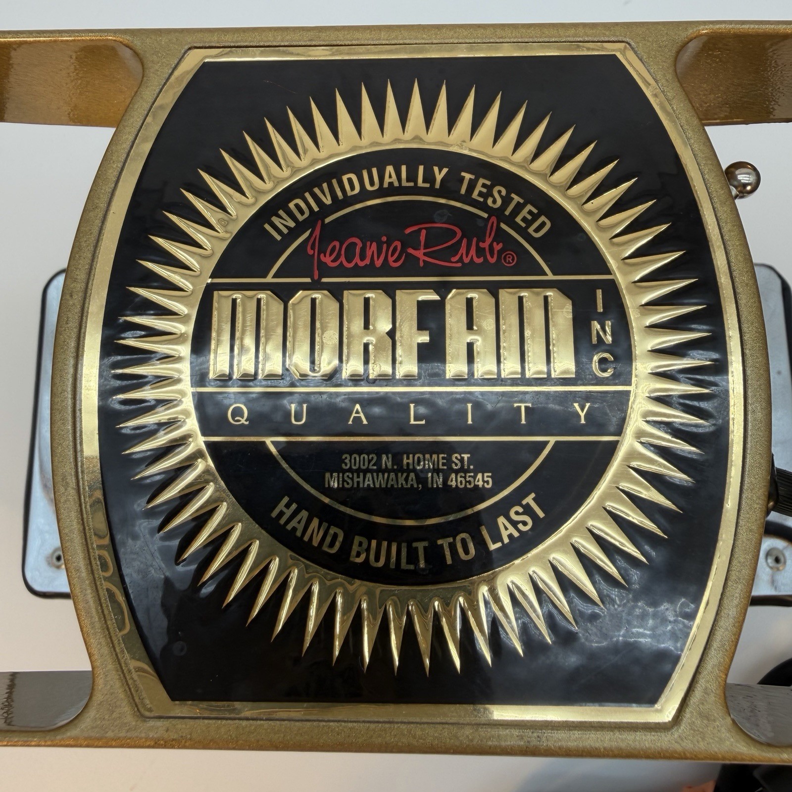 VTG Morfam Jeanie Rub Massager – Metallic Gold – Made in USA – Heavy Duty Works