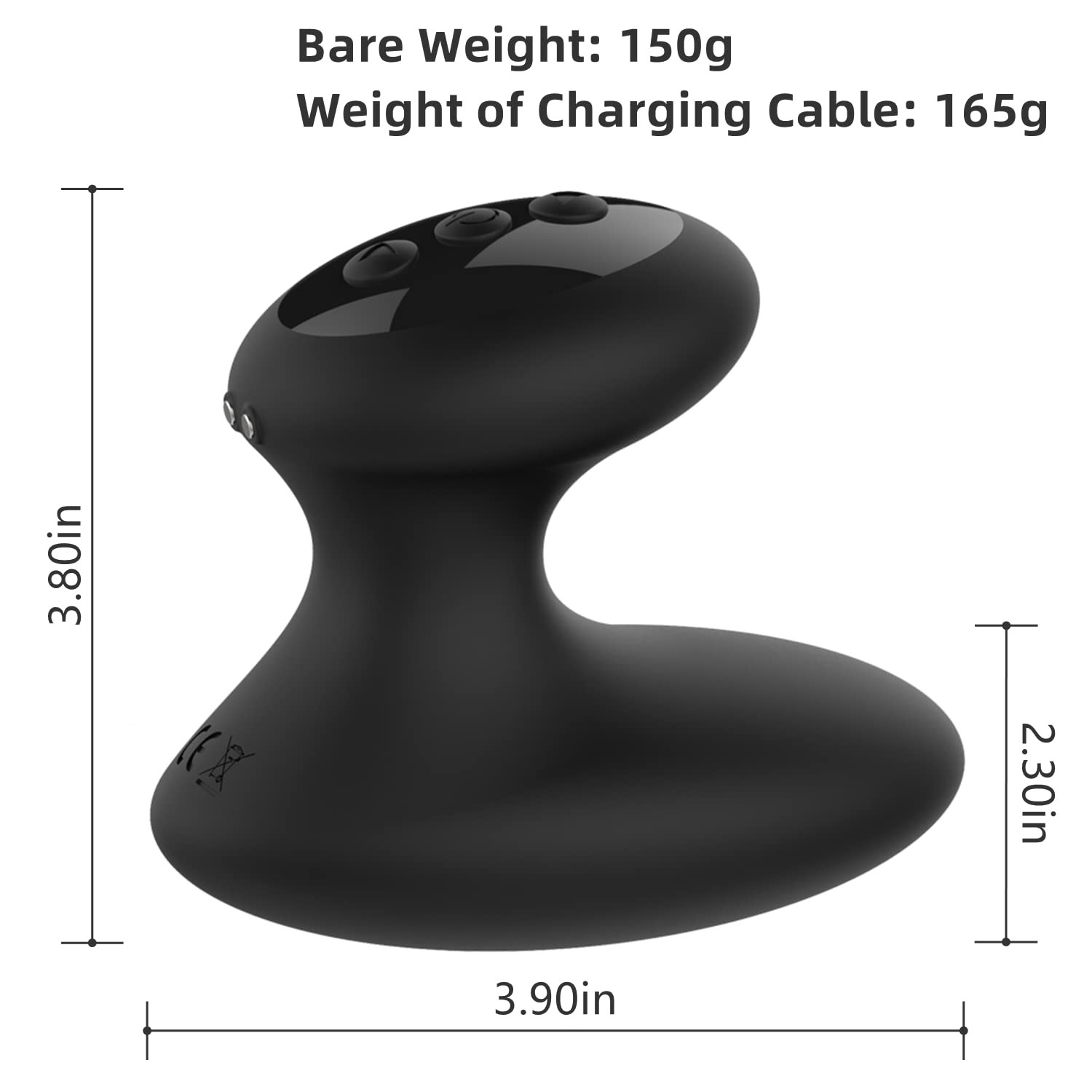 Cordless Portable Handheld Electric Back Massager 10 Modes 5 Speeds USB