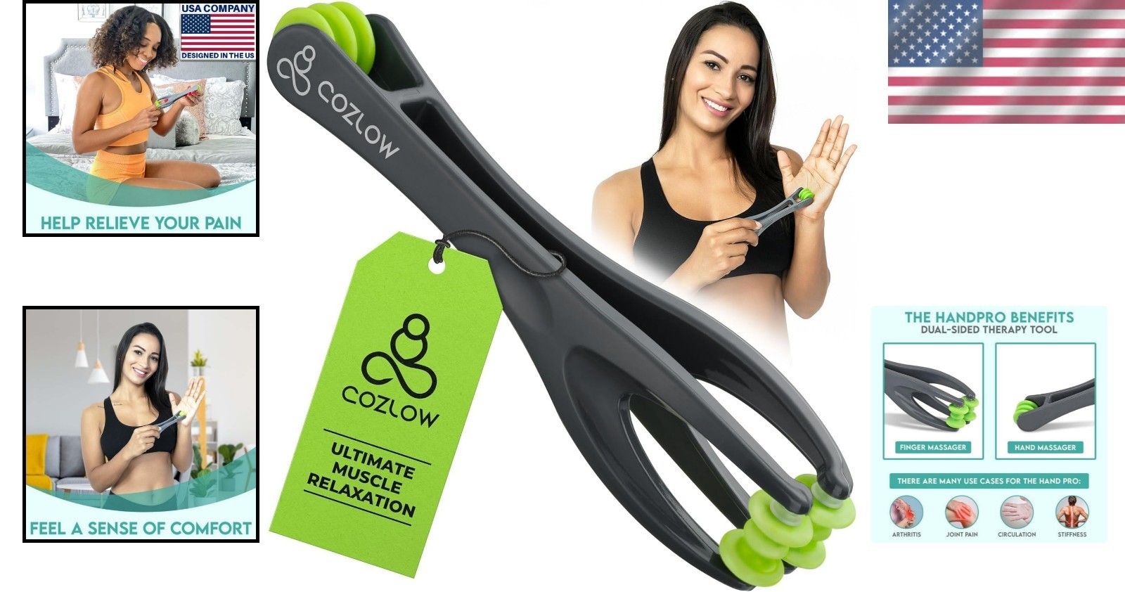 Ergonomic Finger Massager for Deep Tissue Therapy – Ideal for Arthritis & Pain