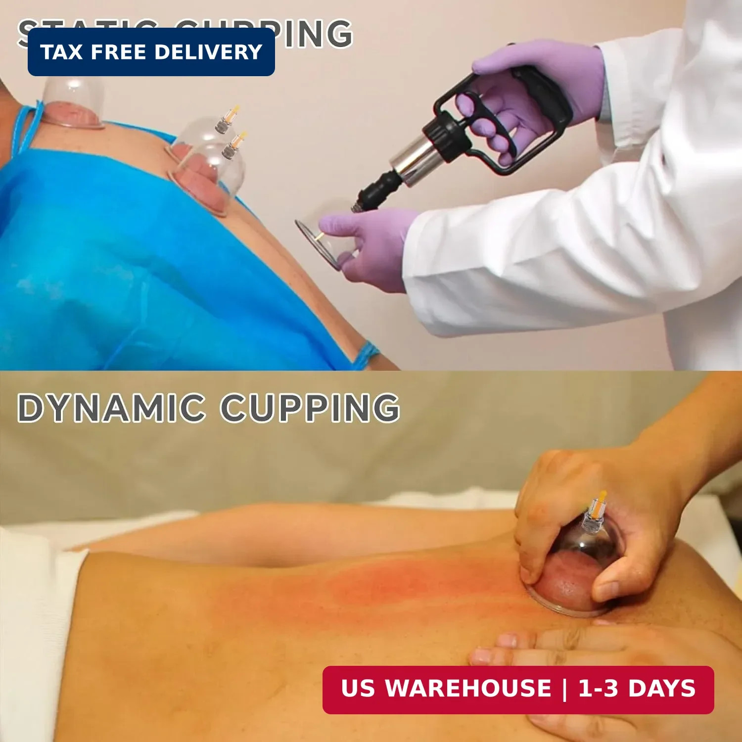 Cupping Kit for Massage Therapy Set with Pump 12 Massage Cups for Cellulite Redu
