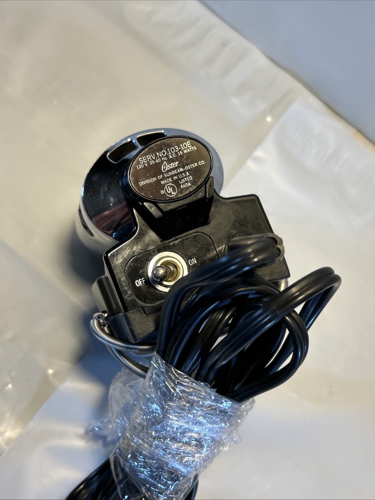 Oster 103-10E Professional Massager 120V 15Watt Corded Made In USA Tested Works