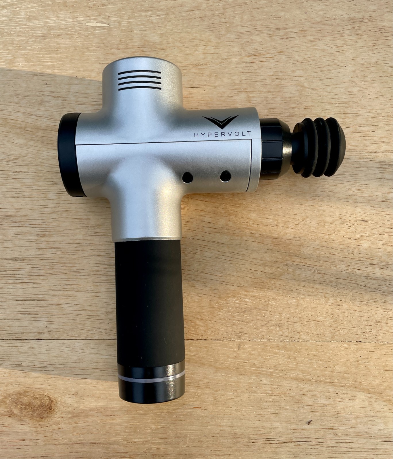 HYPERICE HYPERVOLT Percussion Massage Gun Silver Black #53000 001-00