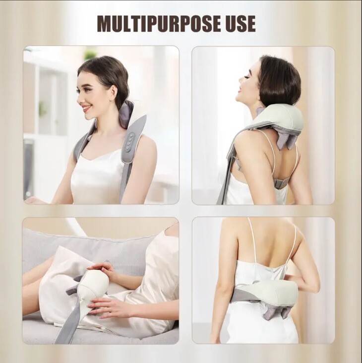 NEW High Quality Portable Handheld Shiatsu Neck + Back Massager *US SELLER*