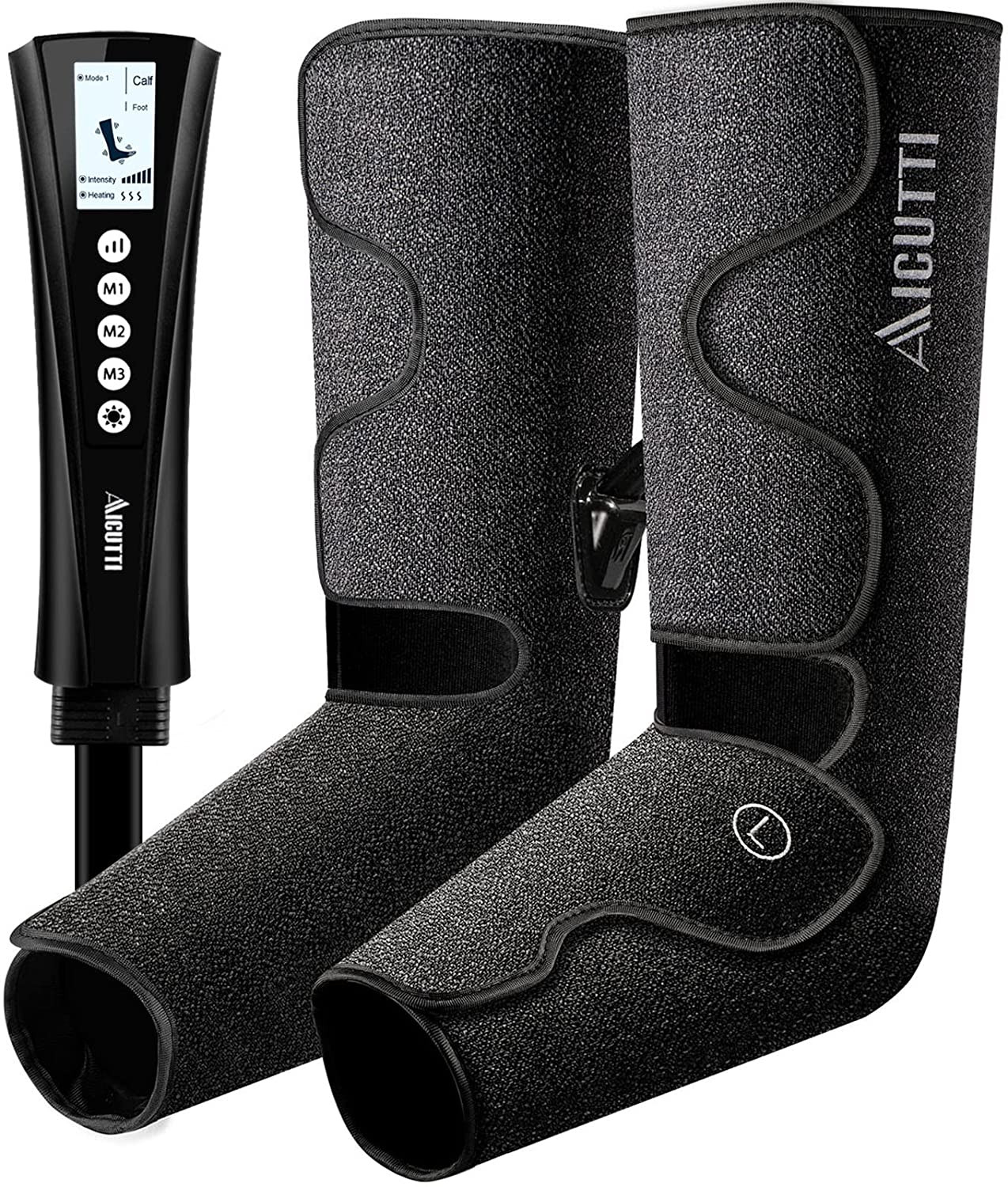 Air Compression Foot and Leg Massager with Heat Help w/ Edema and Varicose Veins