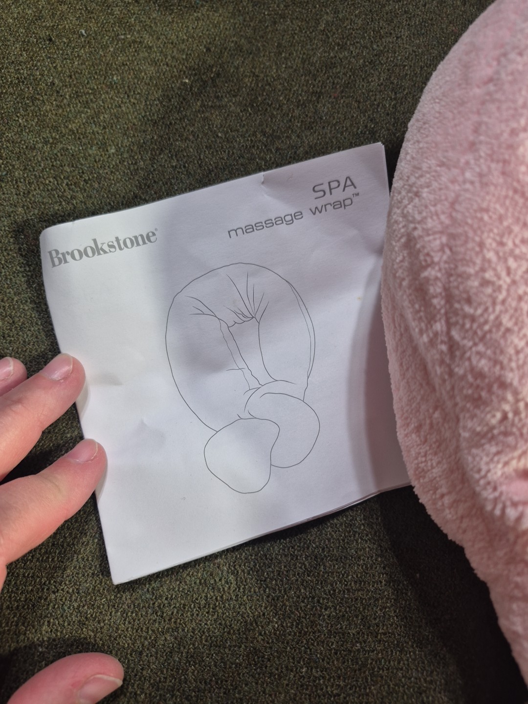 Brookstone Spa Massage Wrap Ultra Plush Beck Wrap With Soothing Vibrations