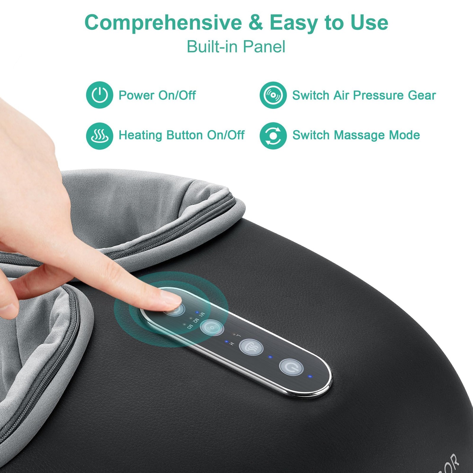 Medcursor Foot Massager Machine Heat Feet Massage Delivers Relief For Tired