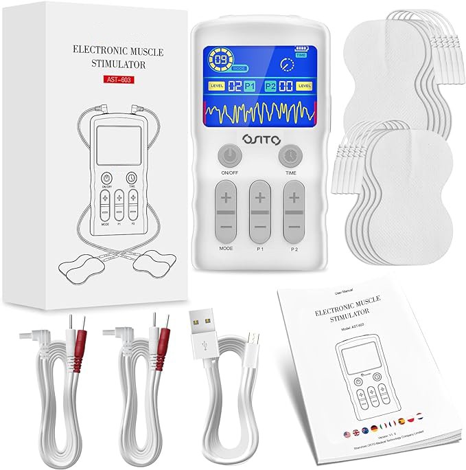 25 Modes Tens Unit Electric Pulse Massager Muscle Stimulator Therapy Pain Relief