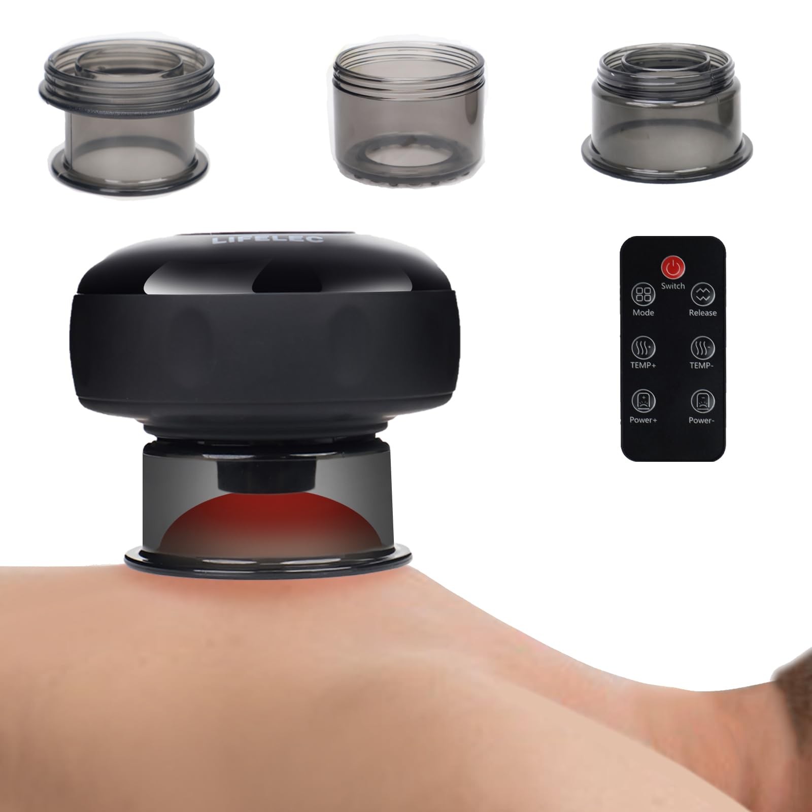 Cupping Kit for Massage Therapy, 6-in-1 Red Light Cupping Therapy Set for Tar…