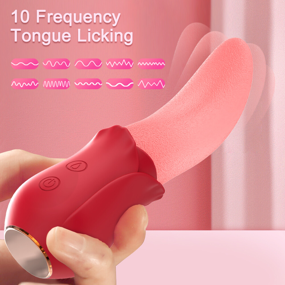 Oral Tongue Licking Massager Powerful Multi Speed Stimulator Rechargeable Women