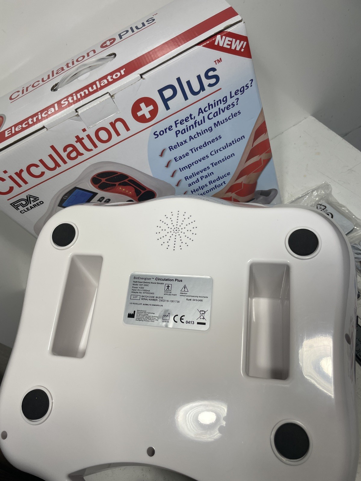 DYNA-LIFE Circulation Plus EMS & TENS Foot Muscle Massager Machine Two-System-I