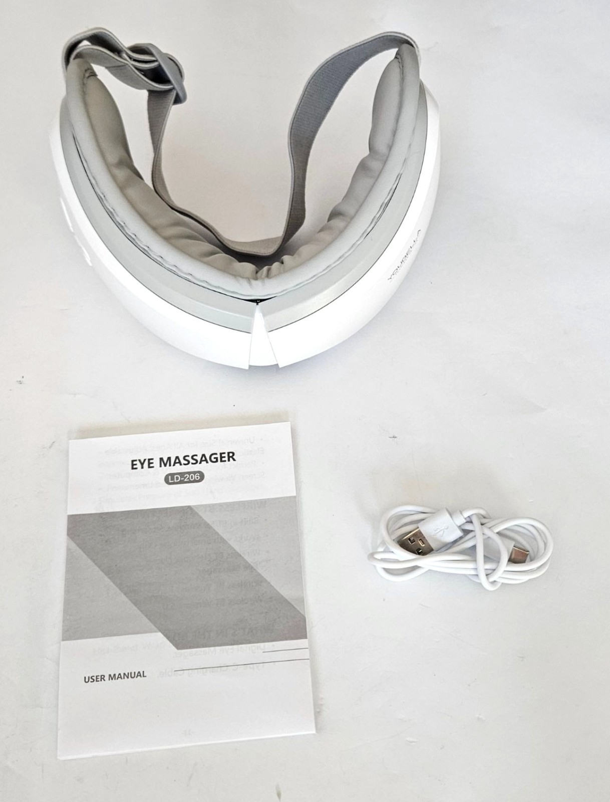 Youbella Bluetooth Heated Eye Massager for Migraines Heat Therapy Compression