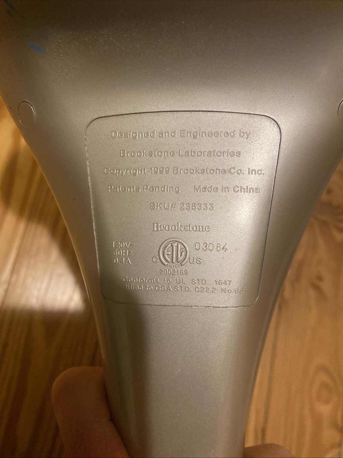 Brookstone 235333 Professional Handheld 15 Speed Thera Spa Adjustable Massager