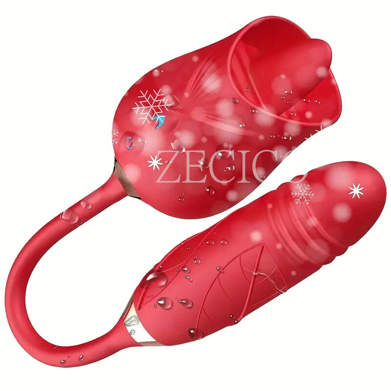 10 speed Rose Female Anniversary Female Birthday Gift Massage Tongue Licking NEW