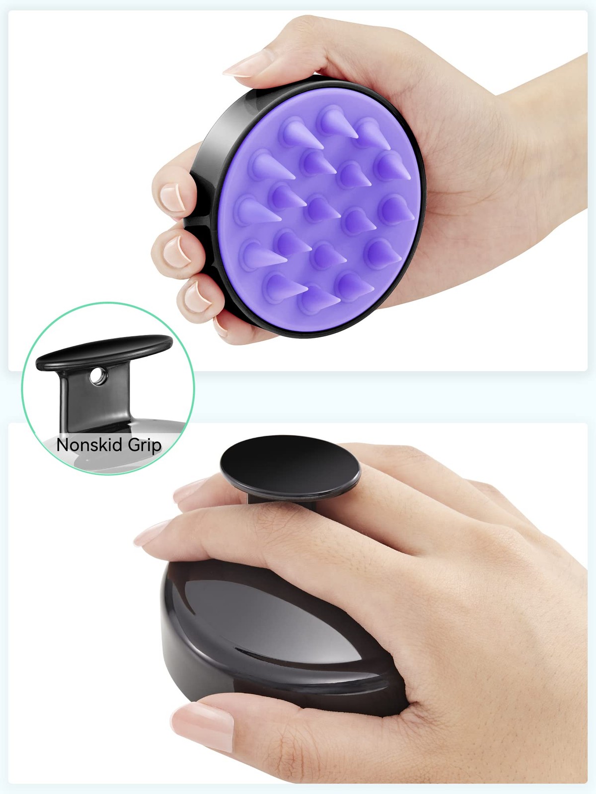 HEETA Scalp Massager Hair Growth, Soft Silicone Scalp Scrubber Shampoo Brush …