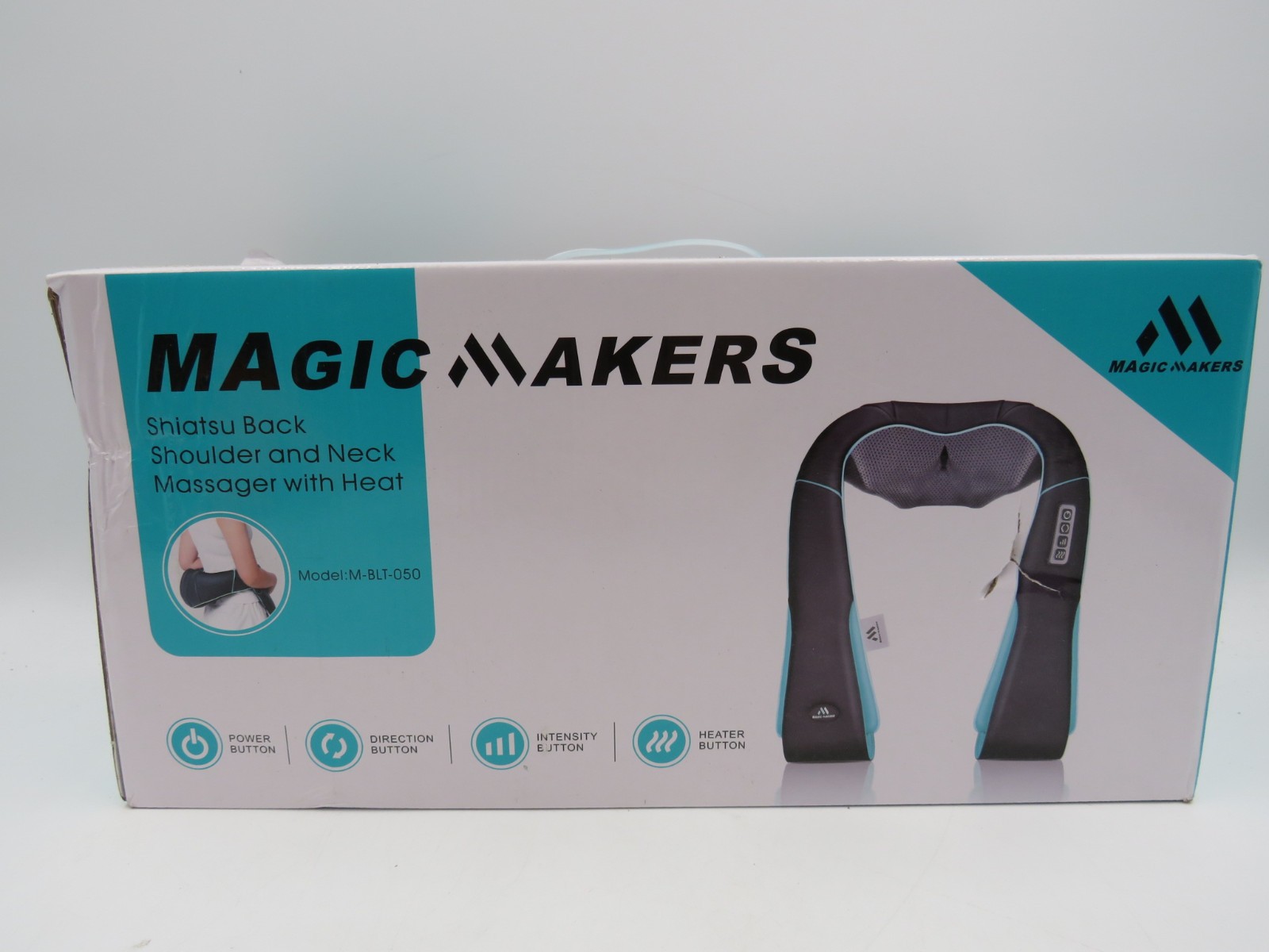 Comfier Cordless Neck And Shoulder Shiatsu Heated Massager With Timer NEW SEALED