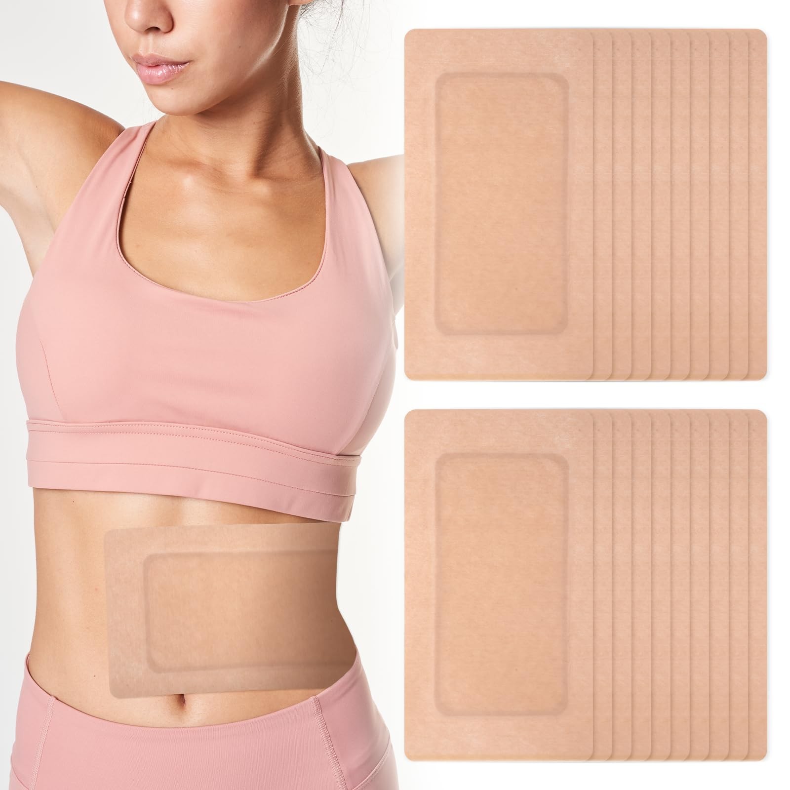 20pcs Castor Oil Pack Wrap Disposable Large Castor Oil Patches for Stomach Li…