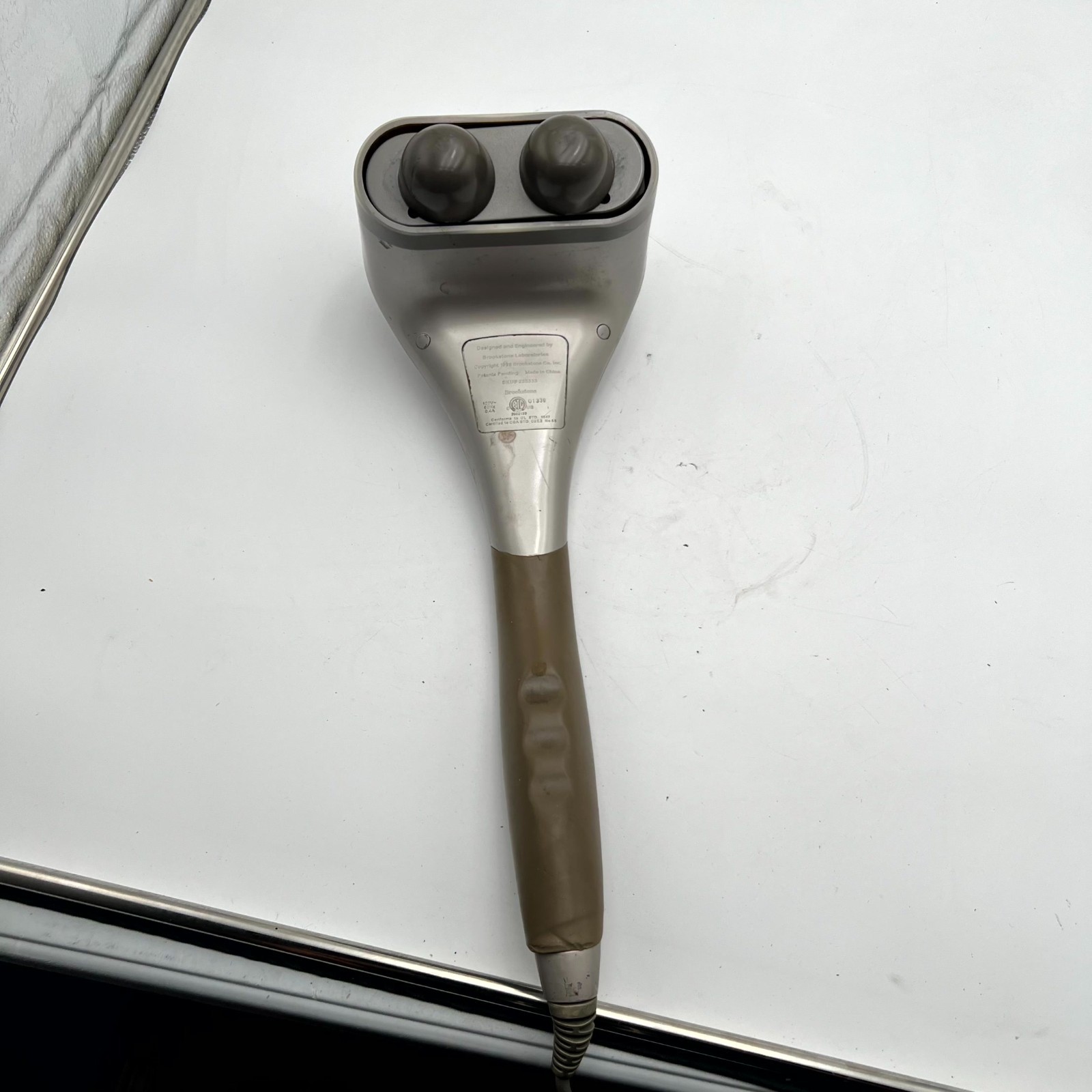 Brookstone TheraSpa 235333 Percussion Massager Corded Dual-Node with 15 Speeds