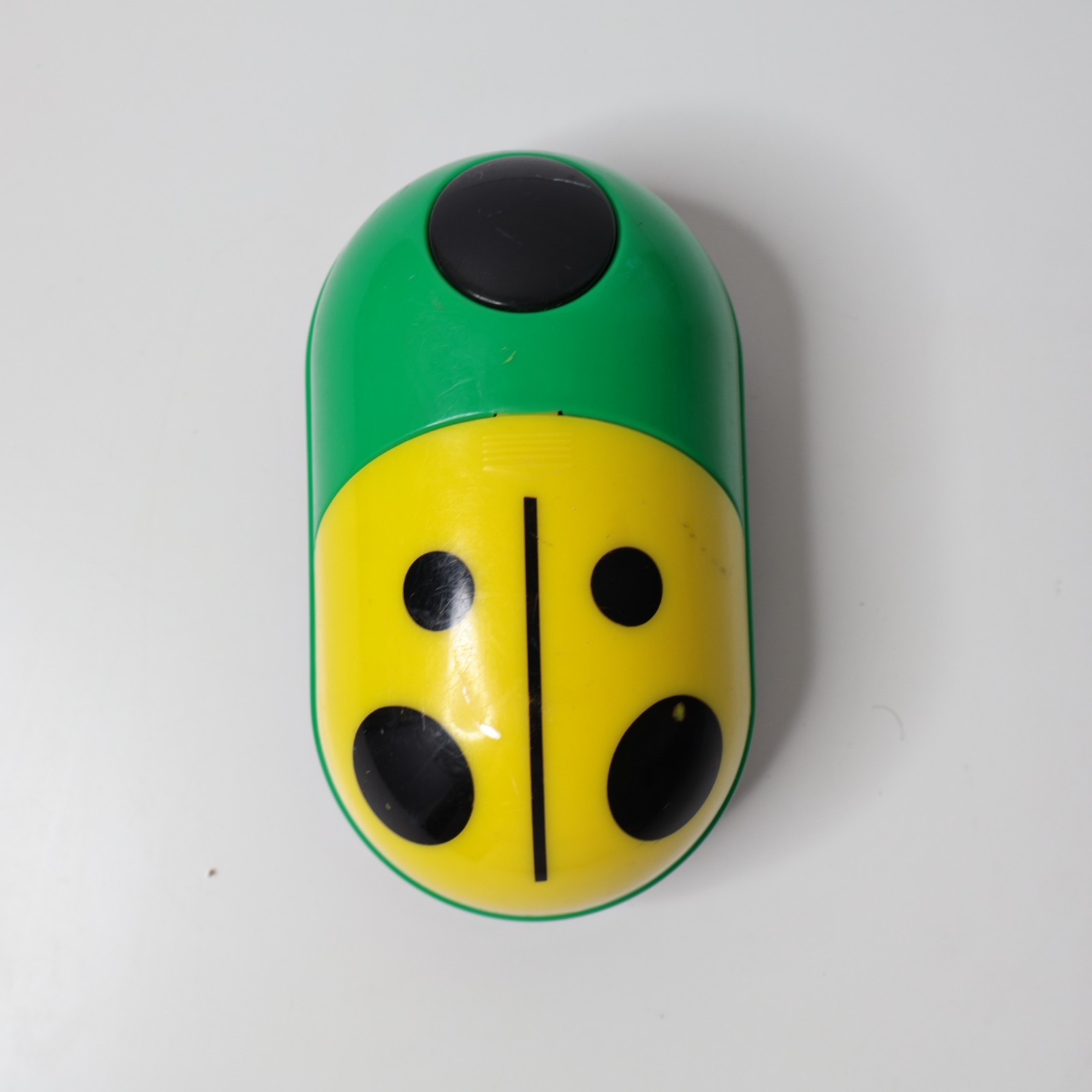 Homedics Lady Bug Massager Portable Battery Yellow Green PM-8 Vintage